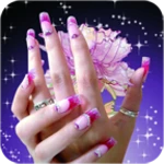 stylish nail art android application logo